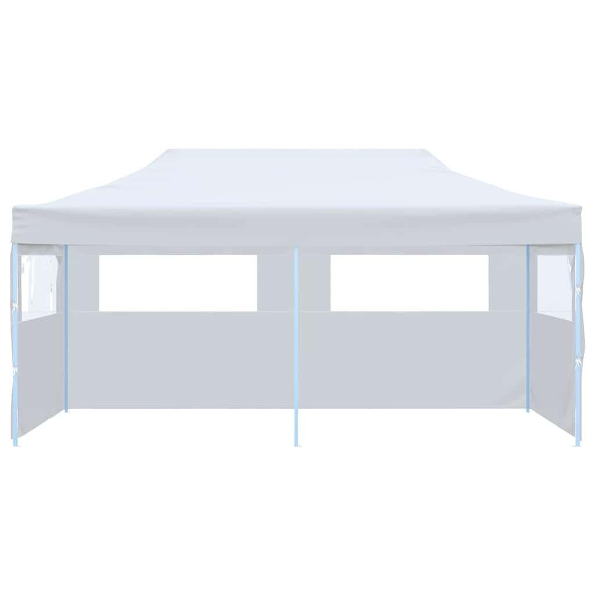 Voir la diapositive 2 : VIDAXL Tente de reception pliable avec parois 3 x 6 m acier blanc