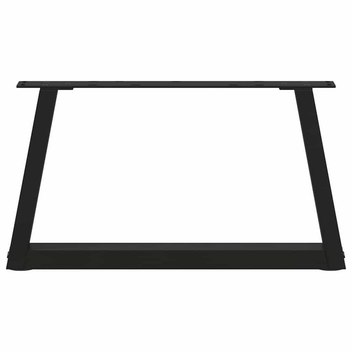 VIDAXL Pieds de table a manger forme V 2 pcs noir 70x(30-31,3)cm acier