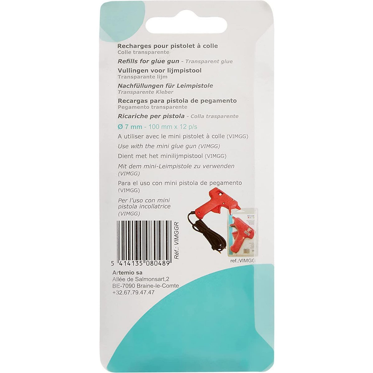 Artemio 24 recharges pistolet à colle - 7 x 100 mm