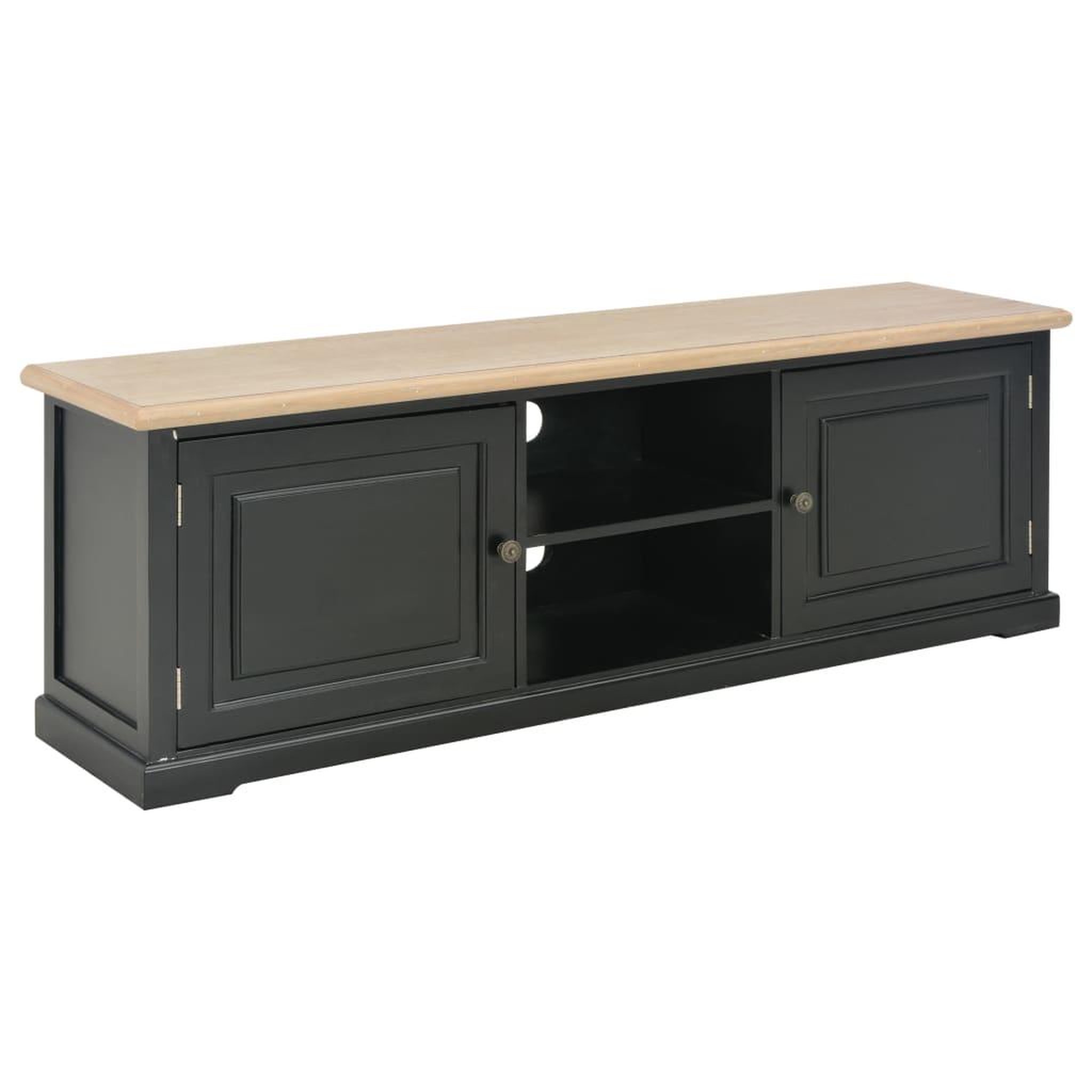 Voir la diapositive 1 : VIDAXL Meuble TV Noir 120x30x40 cm Bois