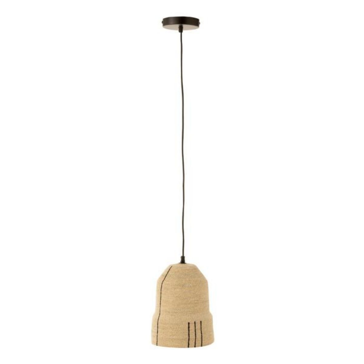 Paris Prix Lampe Suspension en Jonc  Lignes  26cm Naturel