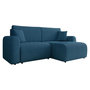 Voir la diapositive 4 : BEST MOBILIER Naomi - canapé d'angle réversible 4 places convertible avec coffre en velours côtelé