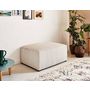 Voir la diapositive 2 : BEST MOBILIER Topaze - pouf - en velours côtelé