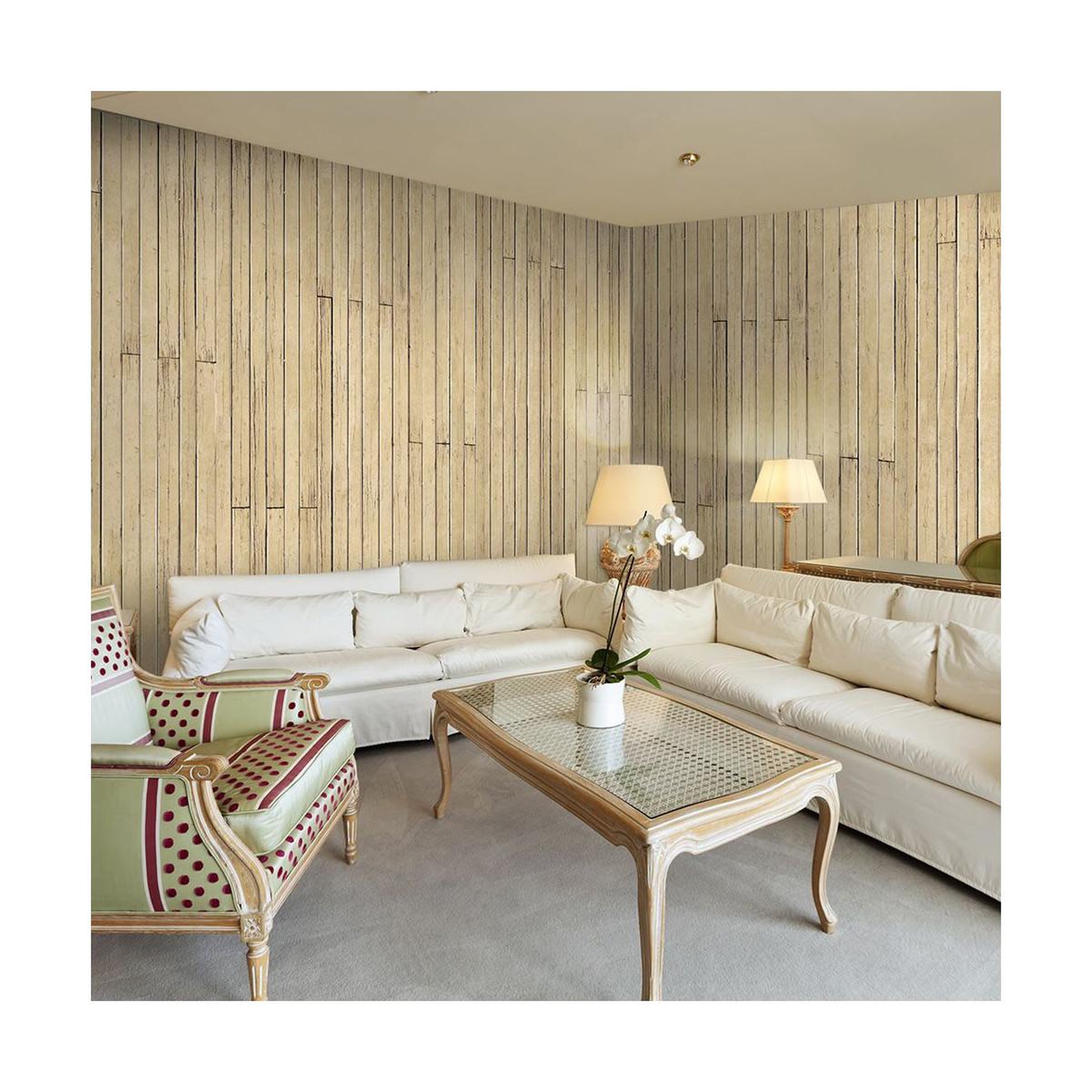 Paris Prix Papier peint  bahama yellow  50x1000cm