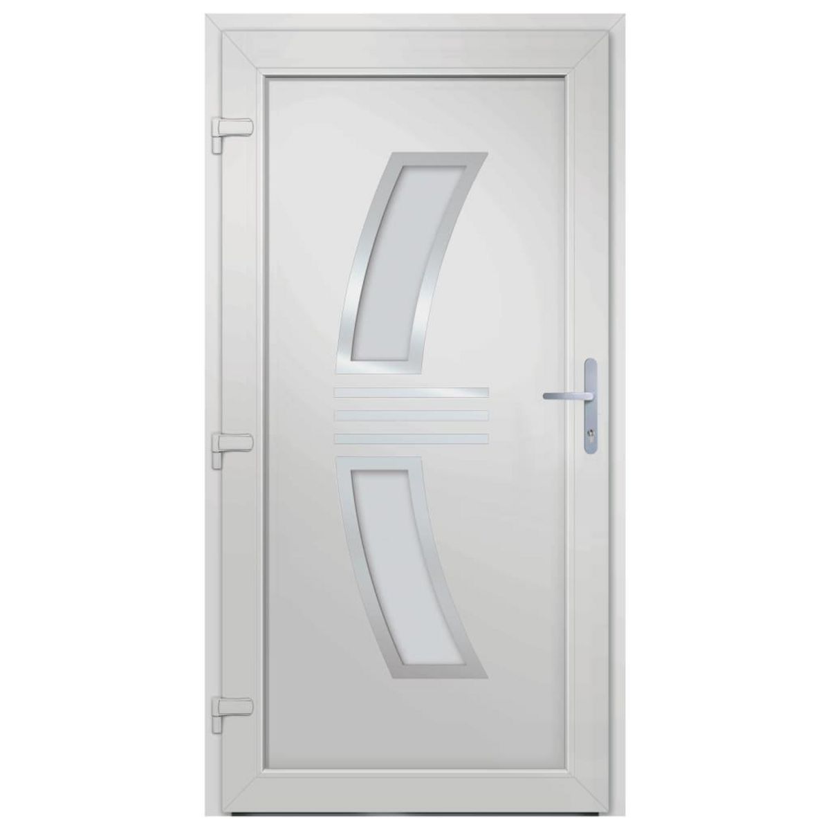 VIDAXL Porte d'entree Blanc 108x208 cm PVC