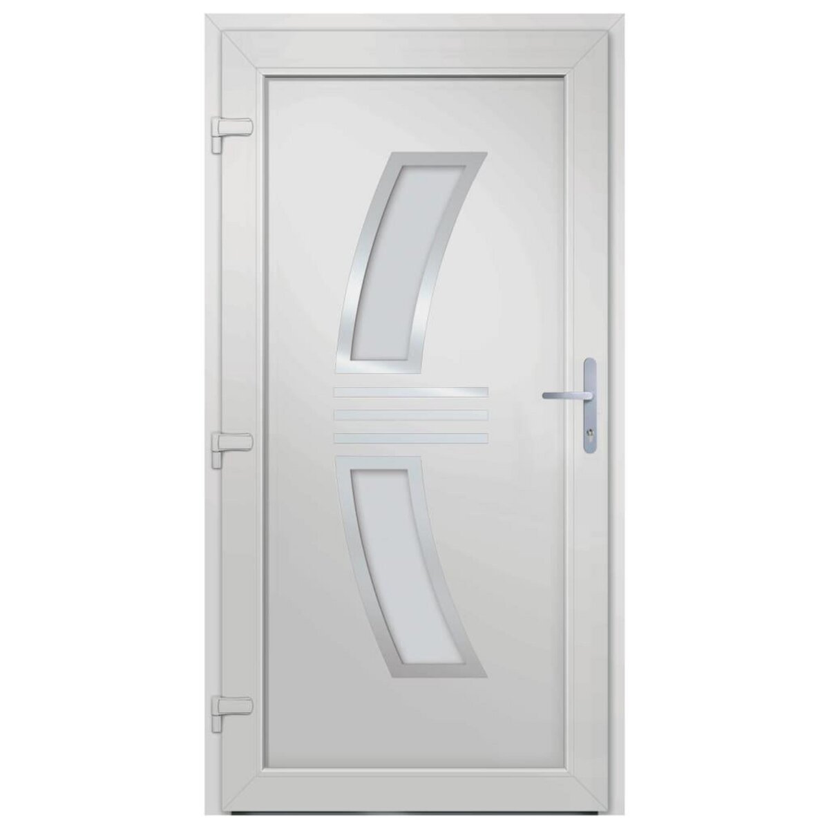 VIDAXL Porte d'entree Blanc 108x208 cm PVC