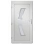 Voir la diapositive 5 : VIDAXL Porte d'entree Blanc 108x208 cm PVC