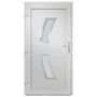 Voir la diapositive 5 : VIDAXL Porte d'entree Blanc 108x208 cm PVC