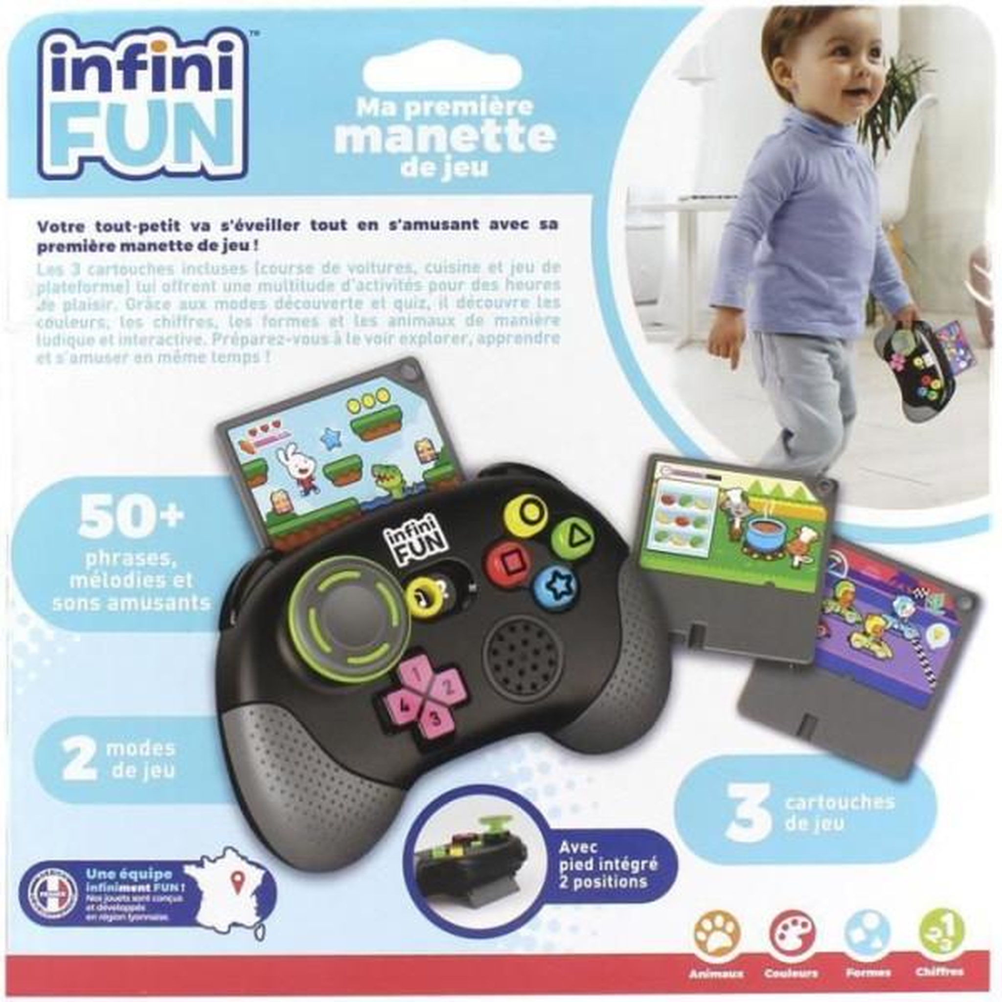 Voir la diapositive 4 : INFINIFUN Ma premiere manette de jeux video - INFINI FUN - Des 18 mois