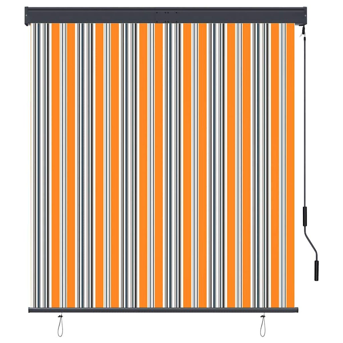 VIDAXL Store roulant d'exterieur 140x250 cm Jaune et bleu