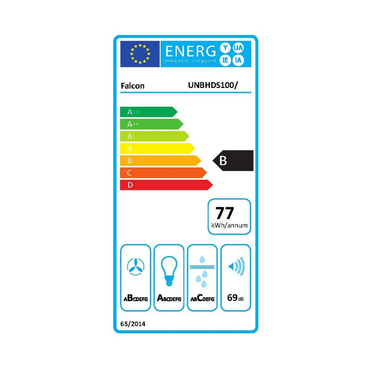 Falcon Hotte décorative murale UNBHDS100SS/