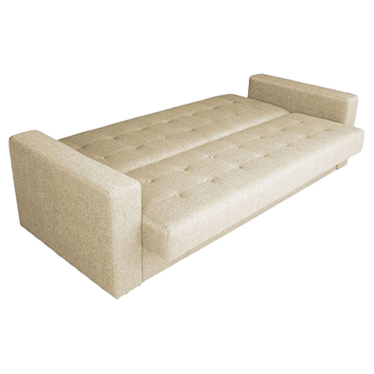 Canapé droit convertible 3 places tissu BAJIO