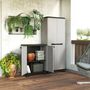 Voir la diapositive 4 : Keter Keter Armoire basse de rangement Planet gris et noir
