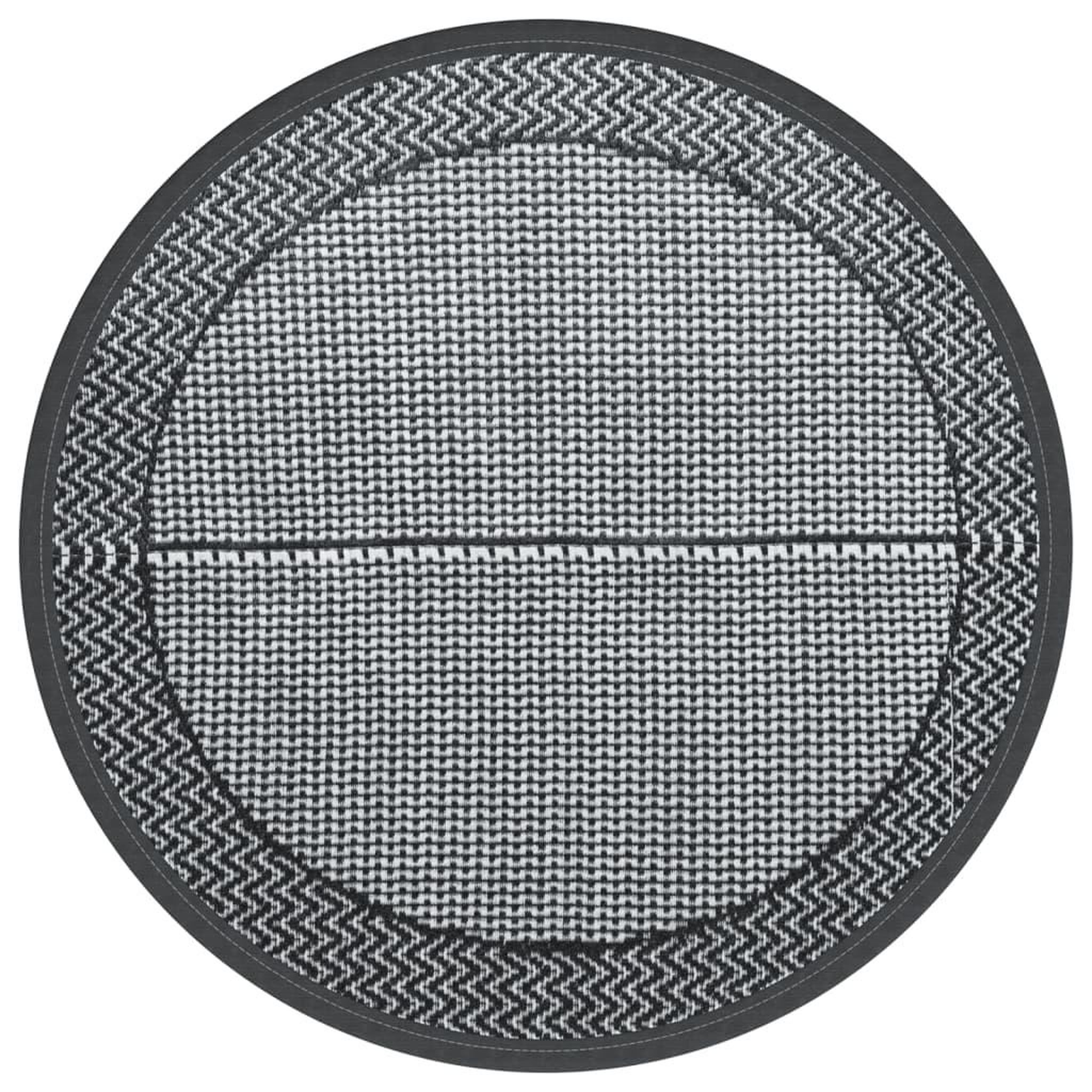 Voir la diapositive 2 : VIDAXL Tapis d'exterieur ARAKIL gris Ø200 cm PP
