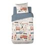 Voir la diapositive 5 : COTE DECO Housse de couette 140x200 + 1 taie FLAMMECHE