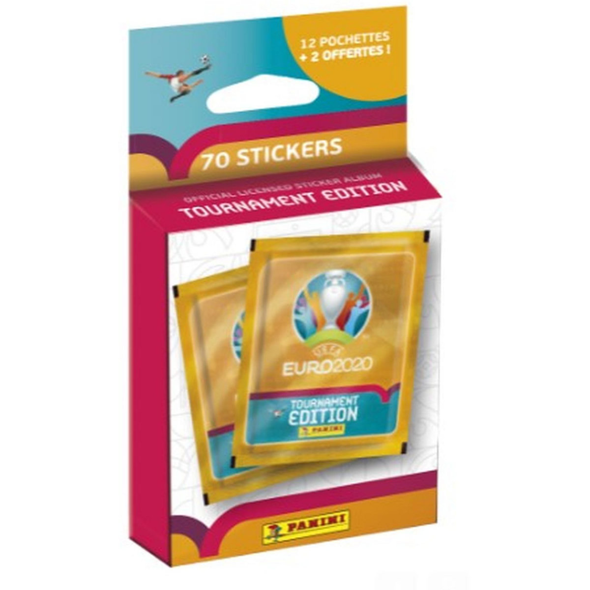 PANINI Blister cartes euro 2021 12 pochettes + 2 offertes