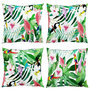 Voir la diapositive 4 : VIDAXL Coussins decoratifs lot de 4 Multicolore 40x40 cm Tissu