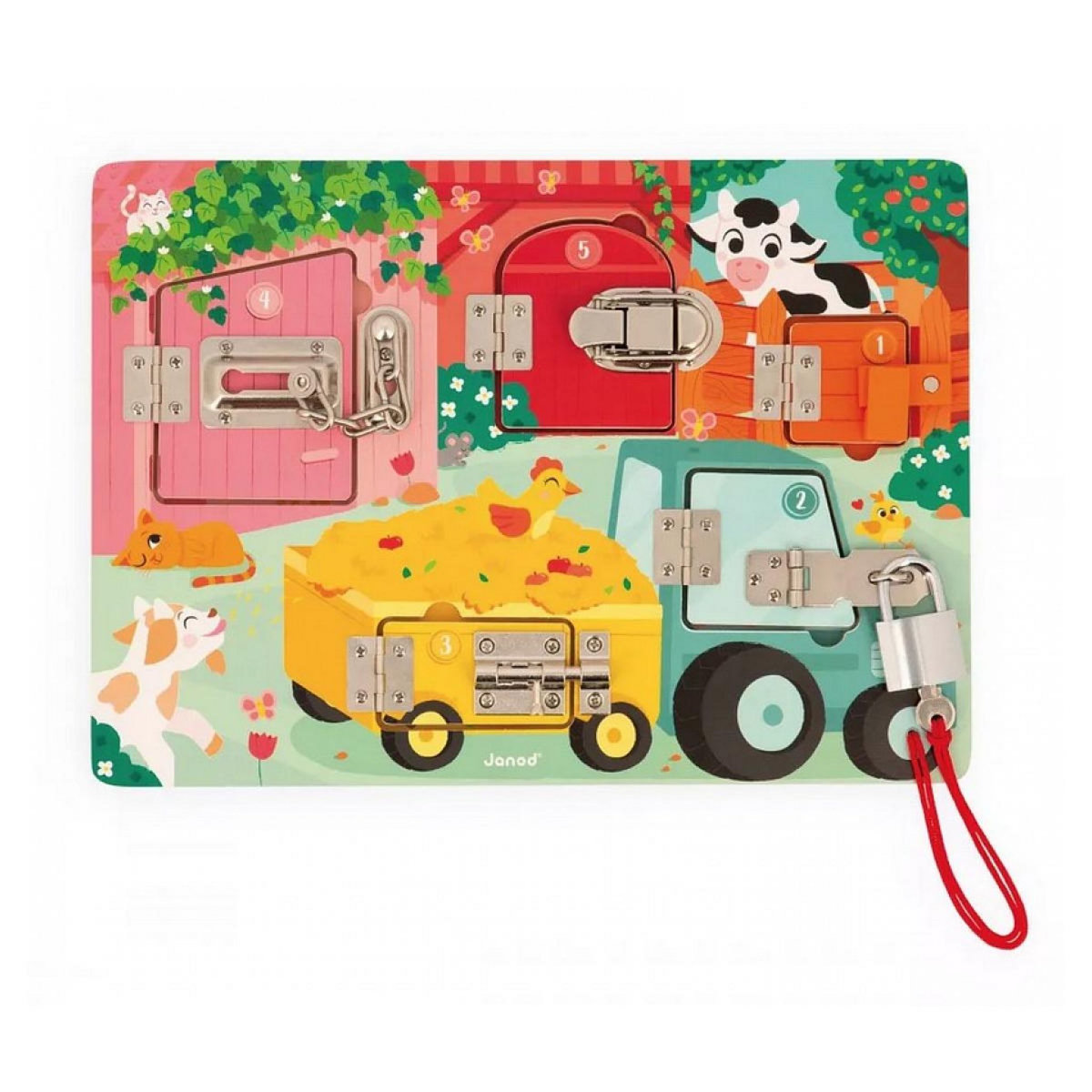 Juratoys-Janod Planche a cadenas - La Ferme