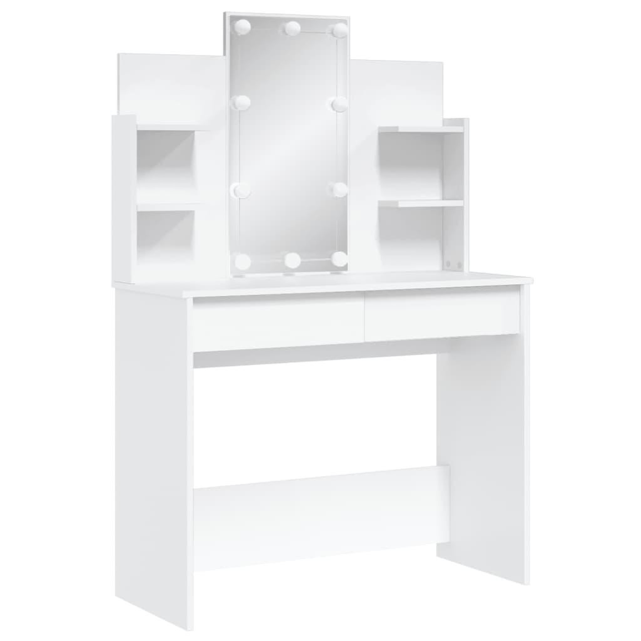 Voir la diapositive 3 : VIDAXL Coiffeuse avec lumieres LED blanc 96x40x142 cm