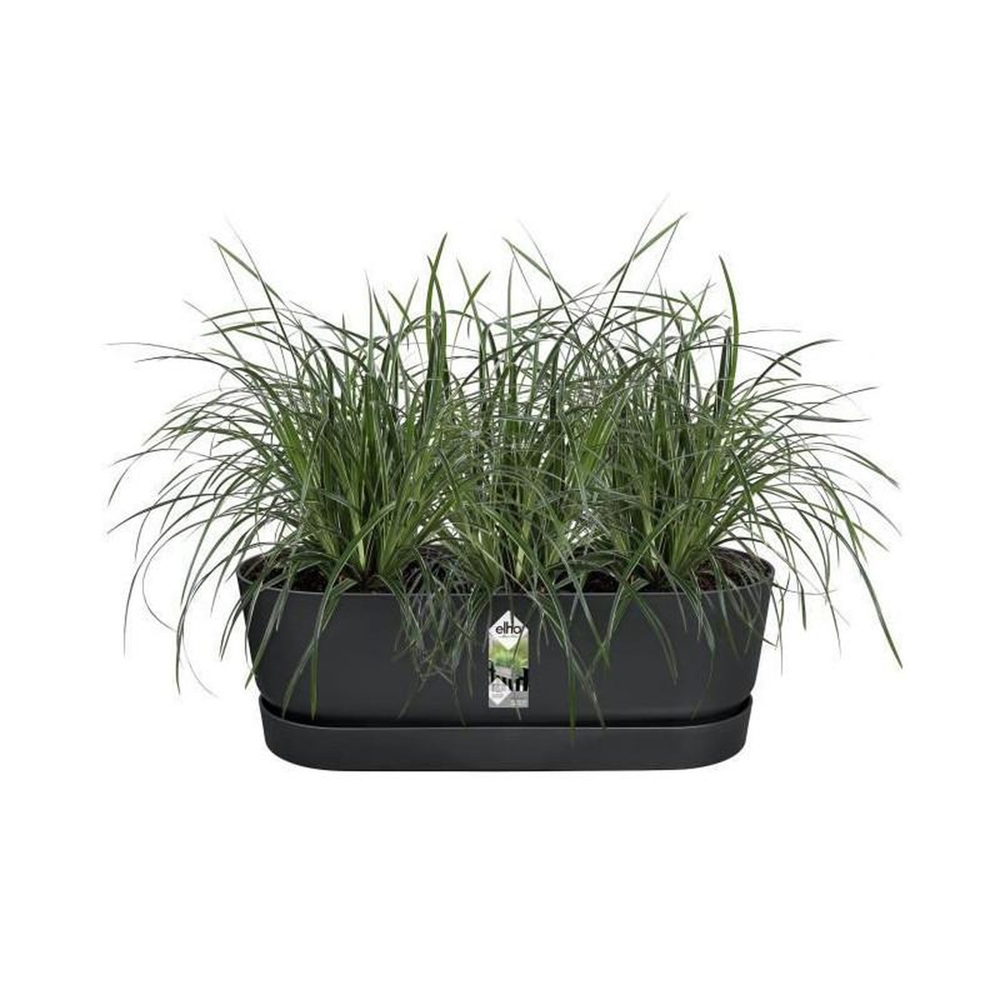 Voir la diapositive 3 : ELHO ELHO - Pot de fleurs  -  Greenville Easy Balcony 52 - Living Noir - Balcon - L 21.2 x W 52 x H 19.4 cm