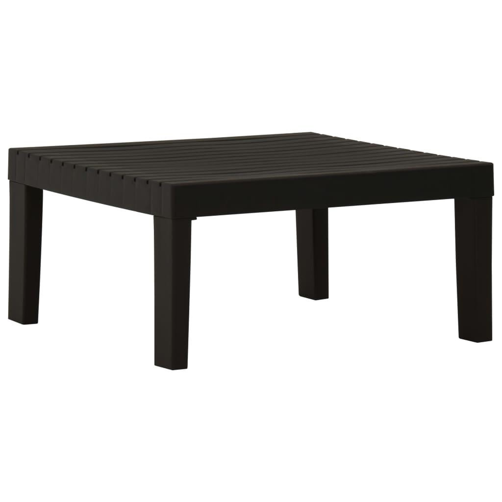 Voir la diapositive 3 : VIDAXL Salon de jardin 4 pcs avec coussins Plastique Gris