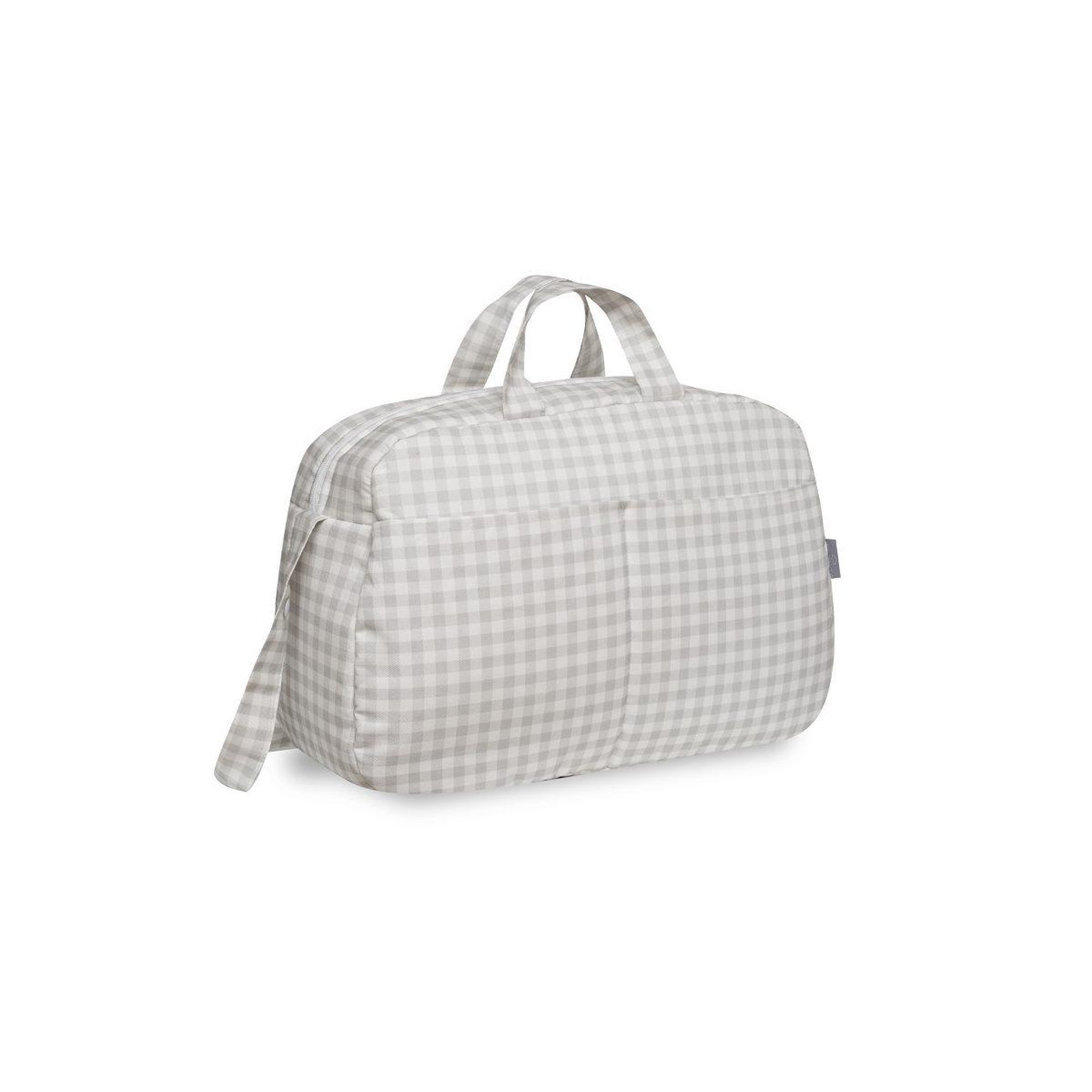 INTERBABY Sac à langer  vichy - gris - trousse et matelas à langer