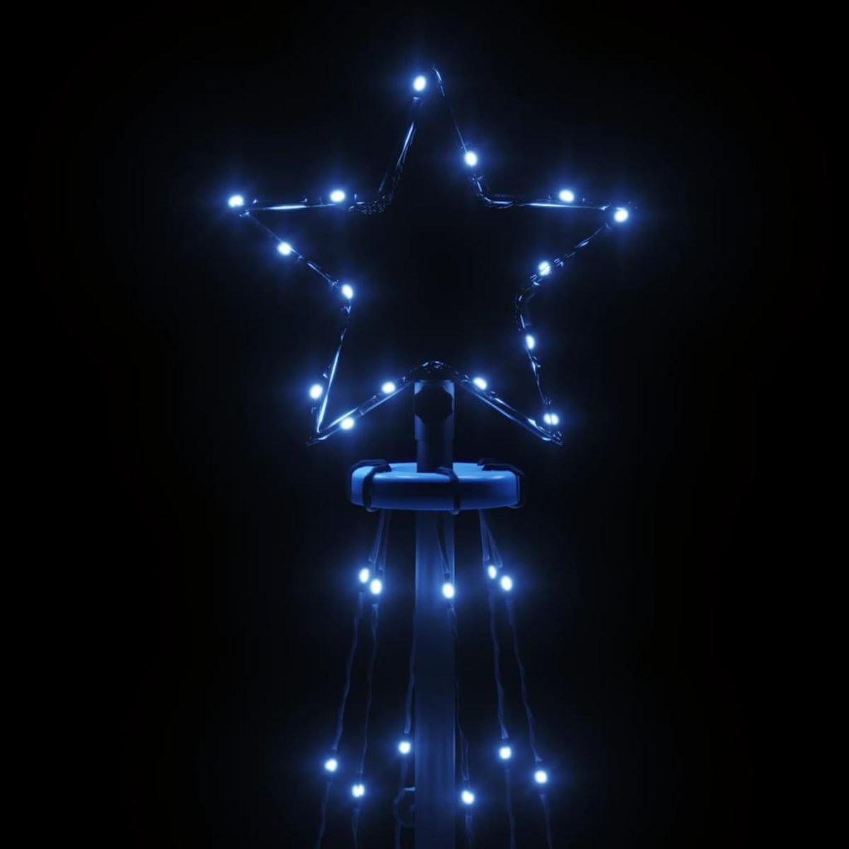 VIDAXL Arbre de Noël cone 108 LED Bleues 70x180 cm