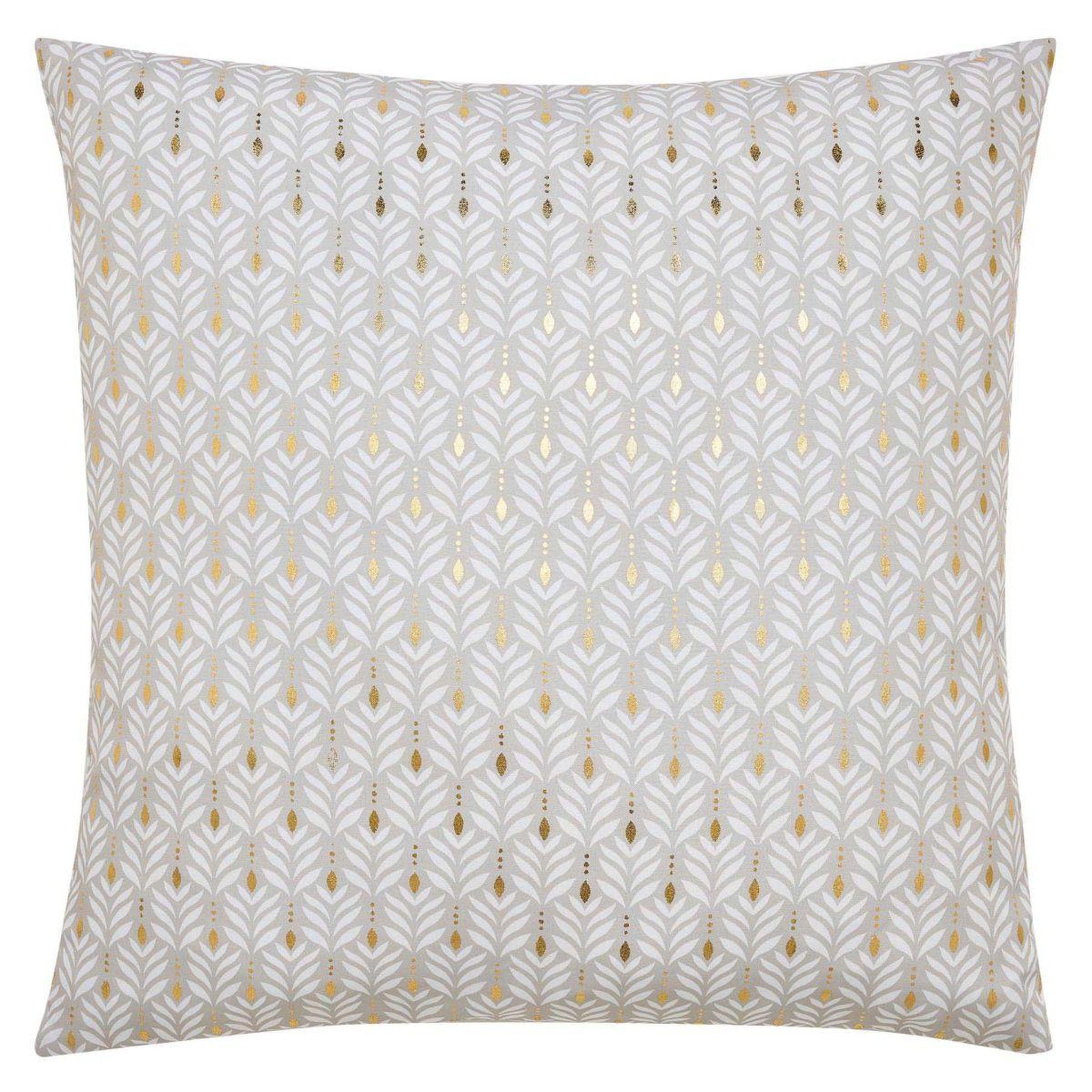 Douceur d'Intérieur Coussin déco imprimé  piana  60x60cm naturel