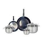 ELO Ensemble de 2 Poêles de cuisson 20 et 28 cm et 3 faitouts 12, 14 et 20 cm Elo Prima Brillant