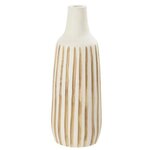 Paris Prix Vase Design en Bois  Ying  45cm Blanc & Naturel
