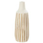 Voir la diapositive 1 : Paris Prix Vase Design en Bois  Ying  45cm Blanc & Naturel
