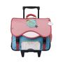 Voir la diapositive 1 : AUCHAN Cartable à roulettes 41 cm CM1/CM2 multicolore Fashion Mermaid