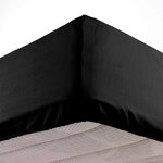 Paris Prix Drap Housse Microfibre  Oscar  90x190cm Noir