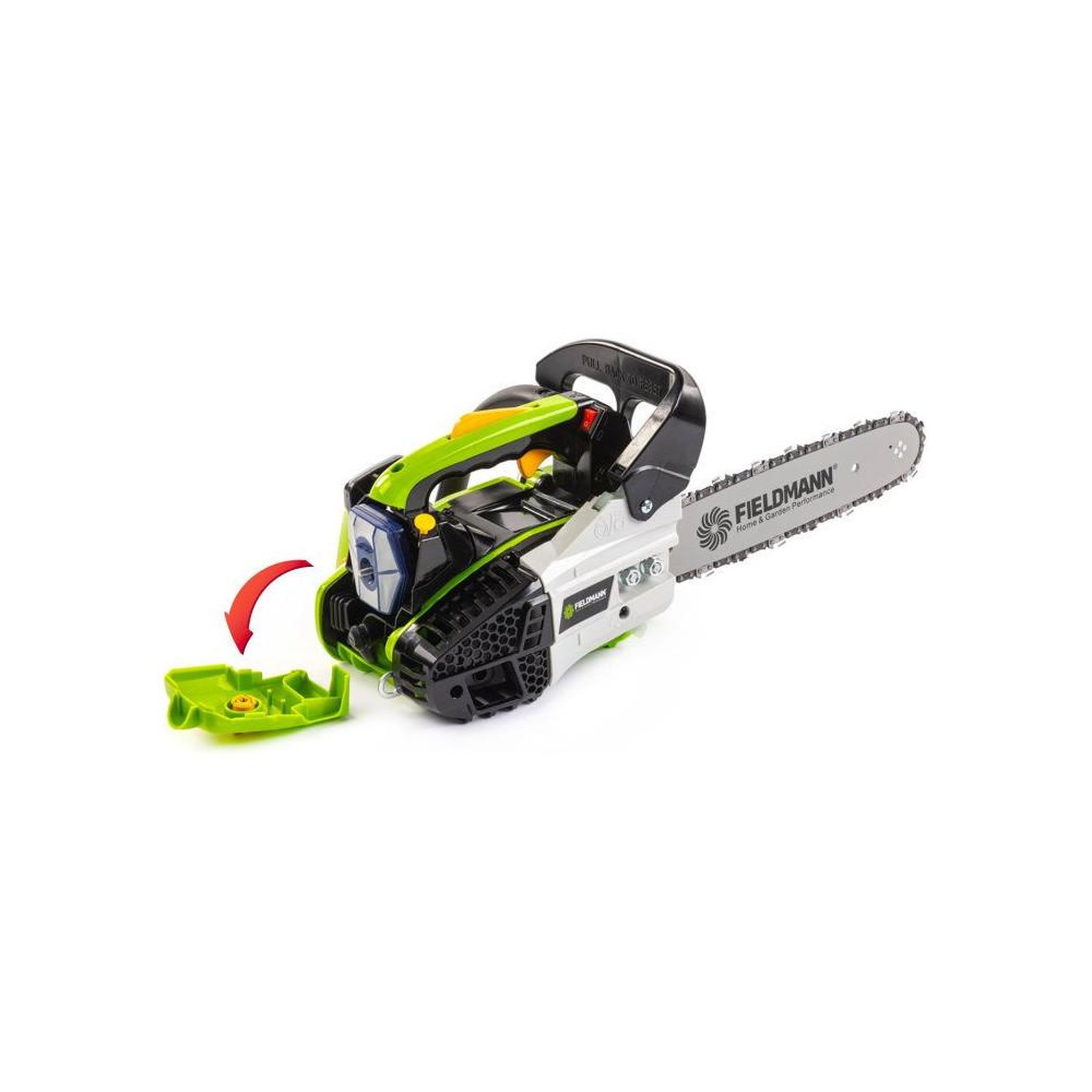 Voir la diapositive 5 : Tronçonneuse à essence une main 1 kW, guide 30 cm, graissage automatique, 3,3 kg noir/vert