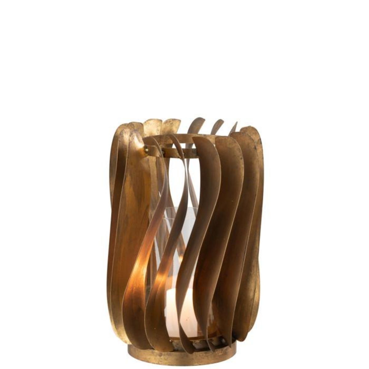 Paris Prix Photophore Design en Métal  Tina  26cm Or