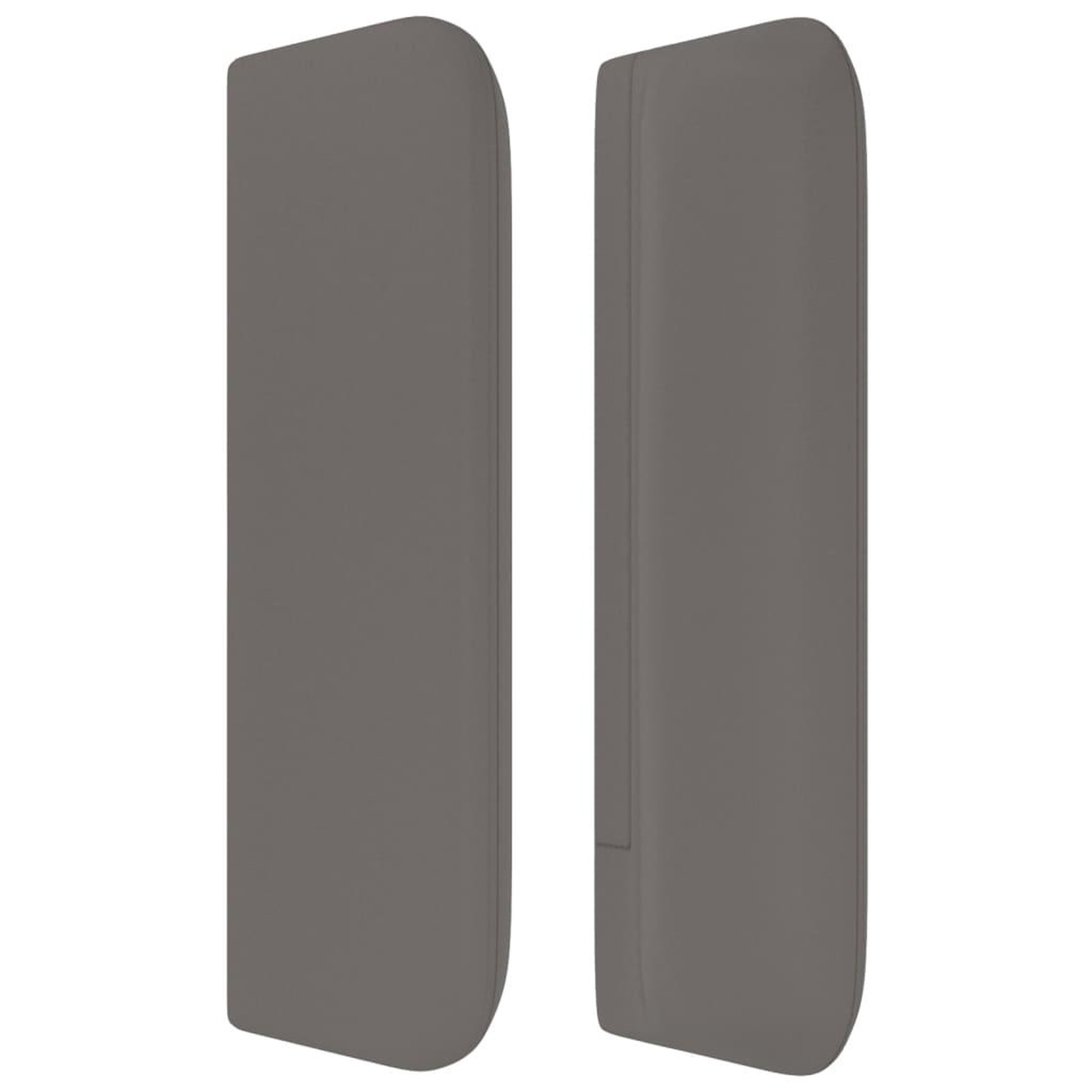 Voir la diapositive 4 : VIDAXL Tete de lit avec oreilles Gris 93x16x78/88 cm Similicuir