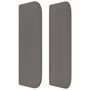 Voir la diapositive 4 : VIDAXL Tete de lit avec oreilles Gris 93x16x78/88 cm Similicuir
