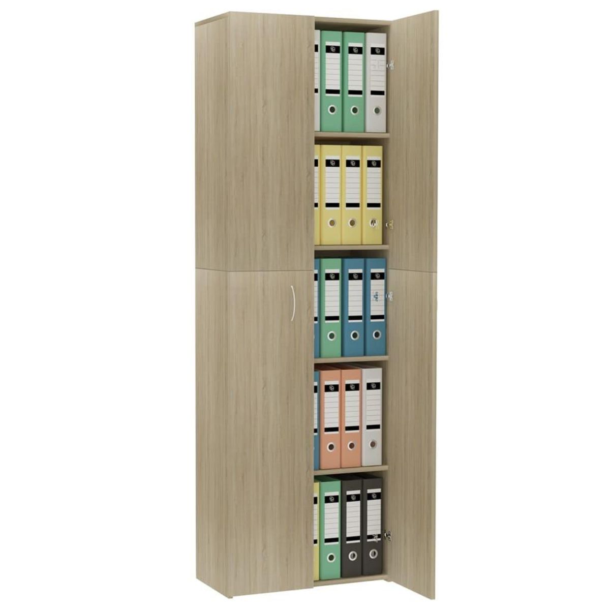 VIDAXL Armoire de bureau Chene sonoma 60x32x190 cm Bois d'ingenierie