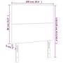 Voir la diapositive 6 : VIDAXL Tetes de lit 2 pcs Taupe 100x5x78/88 cm Tissu