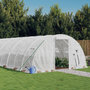 Voir la diapositive 1 : VIDAXL Serre avec cadre en acier blanc 32 m² 8x4x2 m
