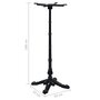 Voir la diapositive 6 : VIDAXL Pied de table de bistro noir 52x52x108 cm fonte