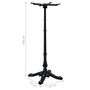 Voir la diapositive 6 : VIDAXL Pied de table de bistro noir 52x52x108 cm fonte