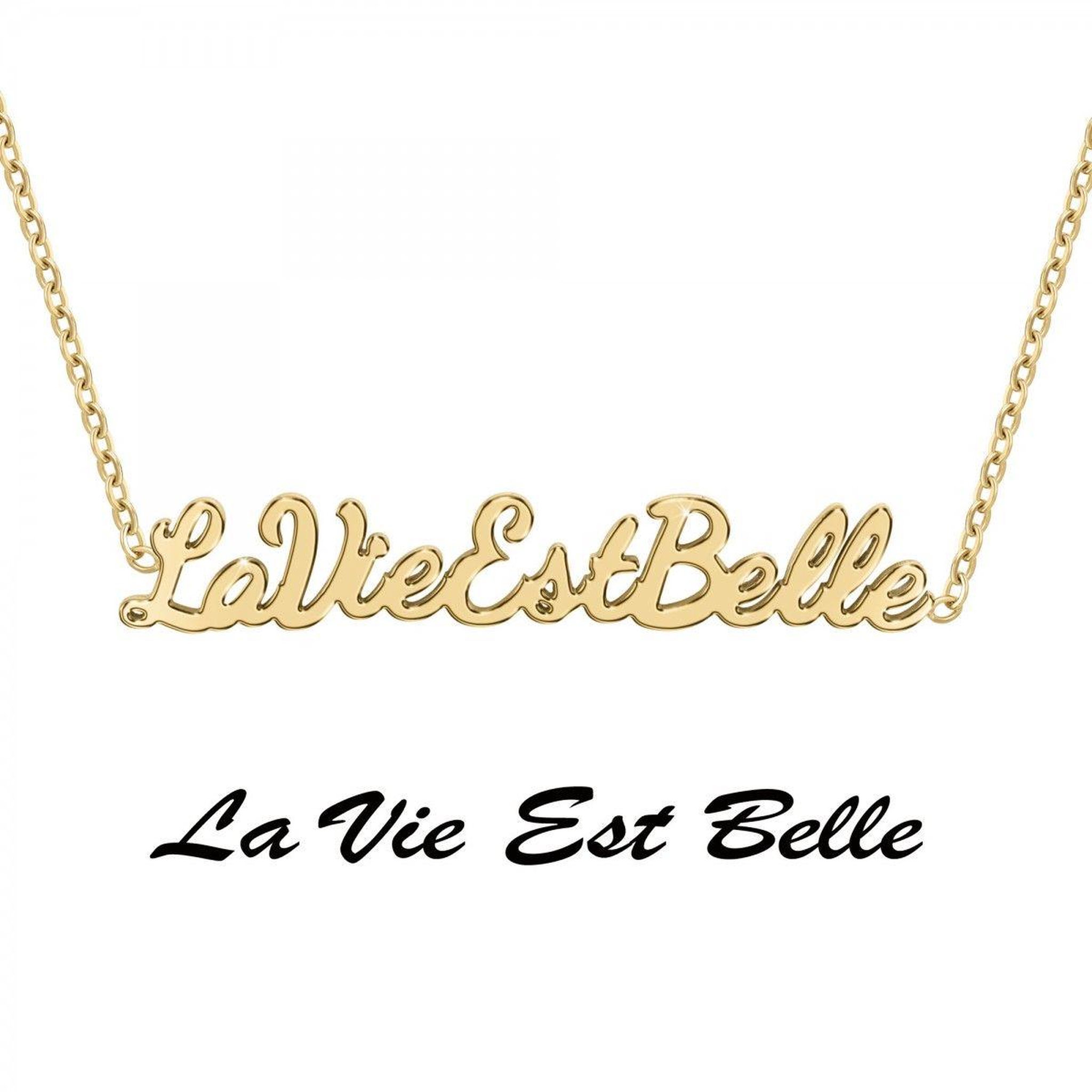 Voir la diapositive 3 : SC CRYSTAL La vie est belle - Collier à message