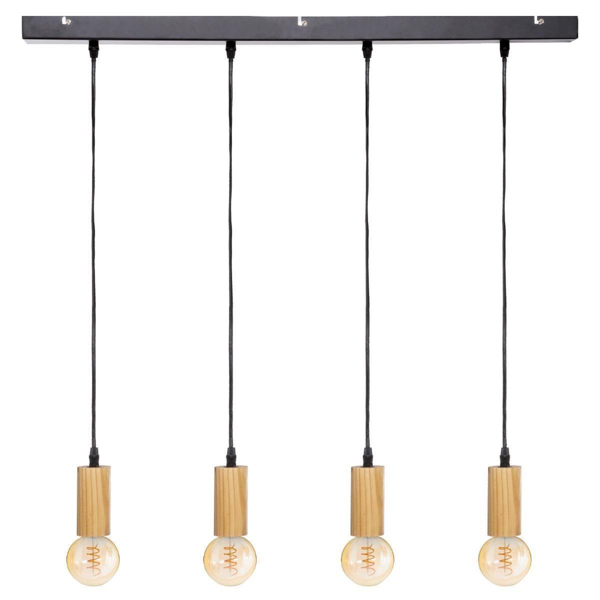Voir la diapositive 1 : ATMOSPHERA Suspension design 4 têtes  ays  110cm naturel