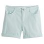 Voir la diapositive 3 : INEXTENSO Short twill turquoise femme