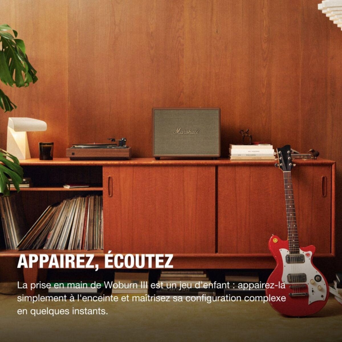 MARSHALL Enceinte résidentielle Woburn III BT Marron