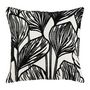 Voir la diapositive 1 : OSTARIA Housse de coussin 40x40 cm brodé feuilles