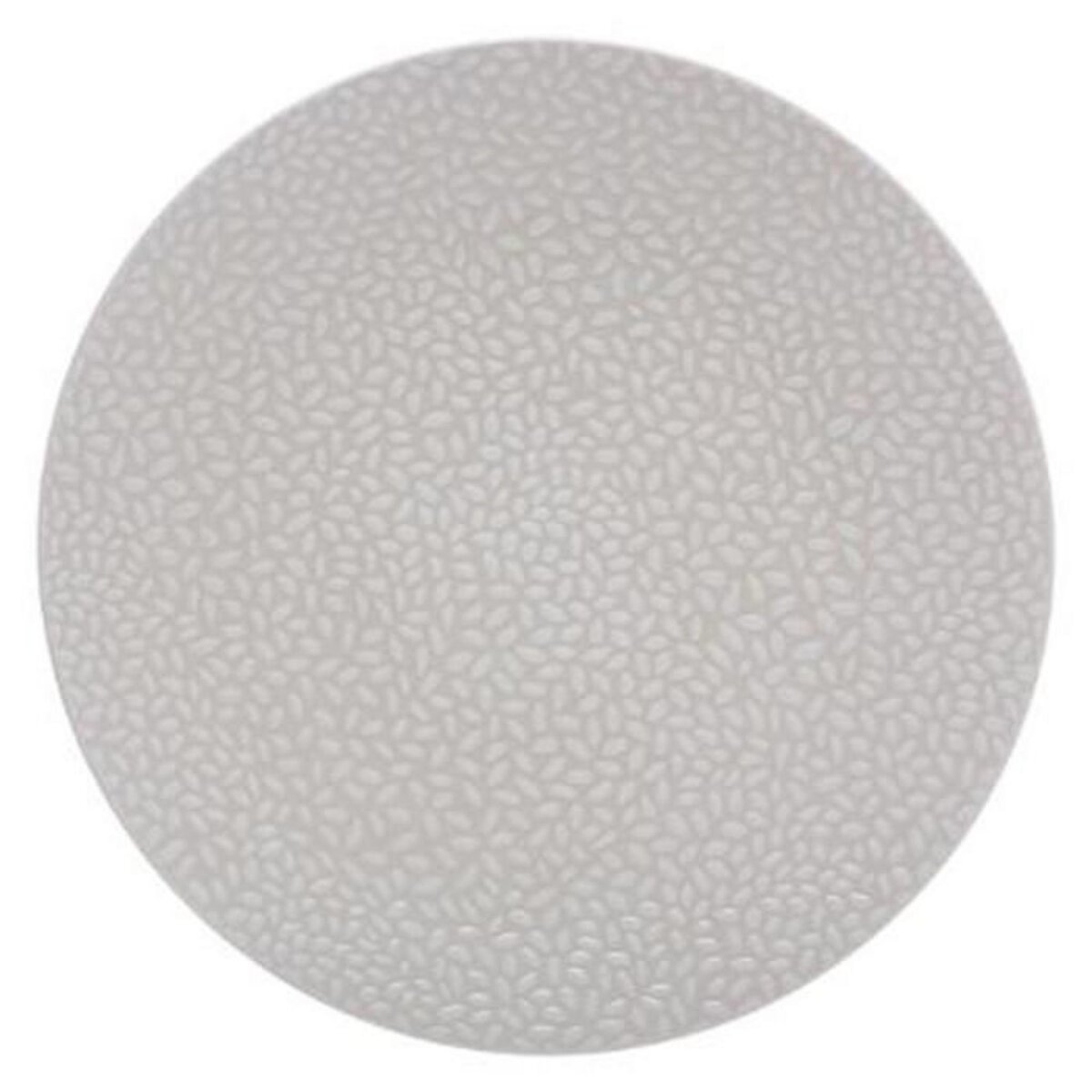 SECRET DE GOURMET Lot de 6 Assiettes Plates  Pétales  27cm Gris