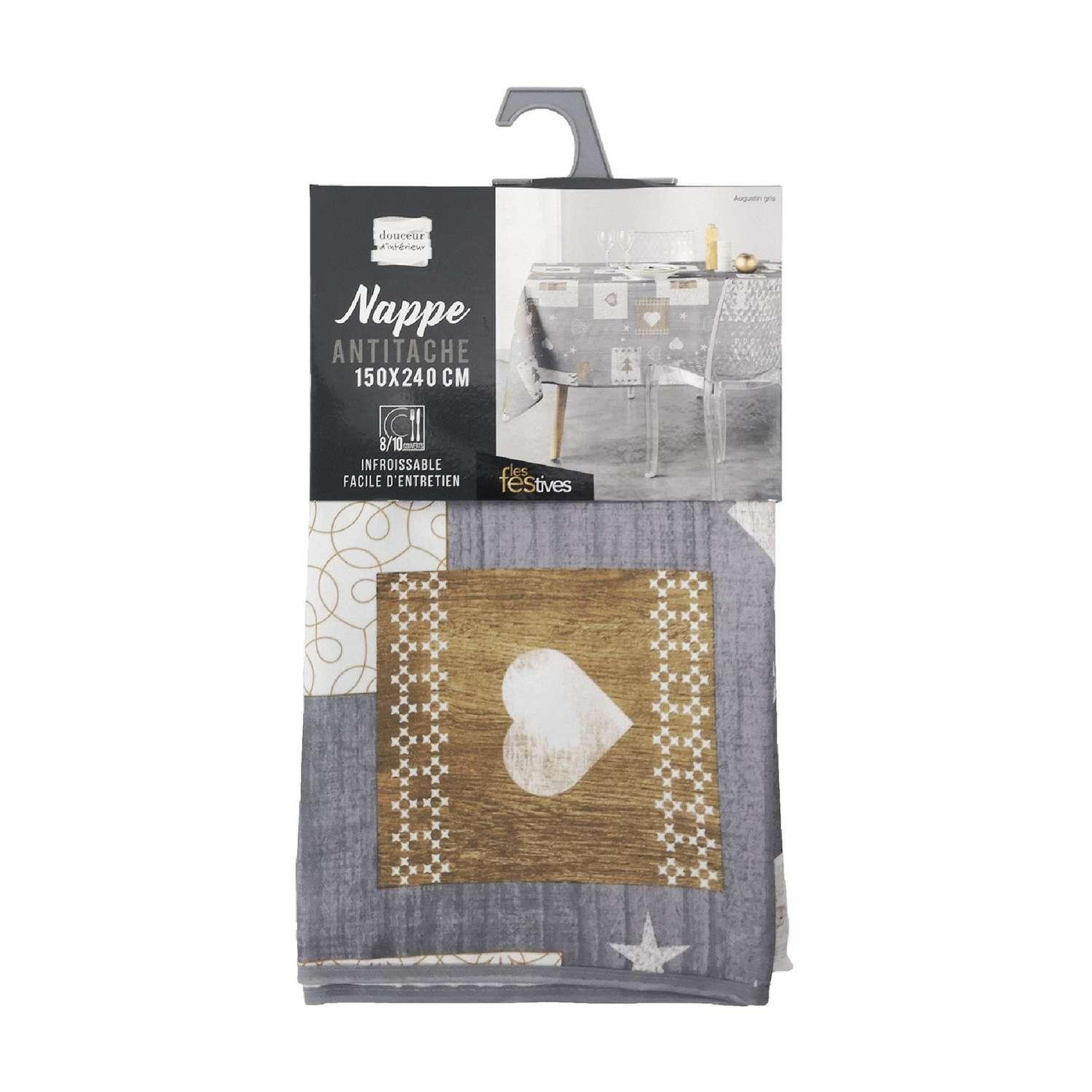 Voir la diapositive 4 : Douceur d'Intérieur Nappe rectangulaire antitache et infroissable