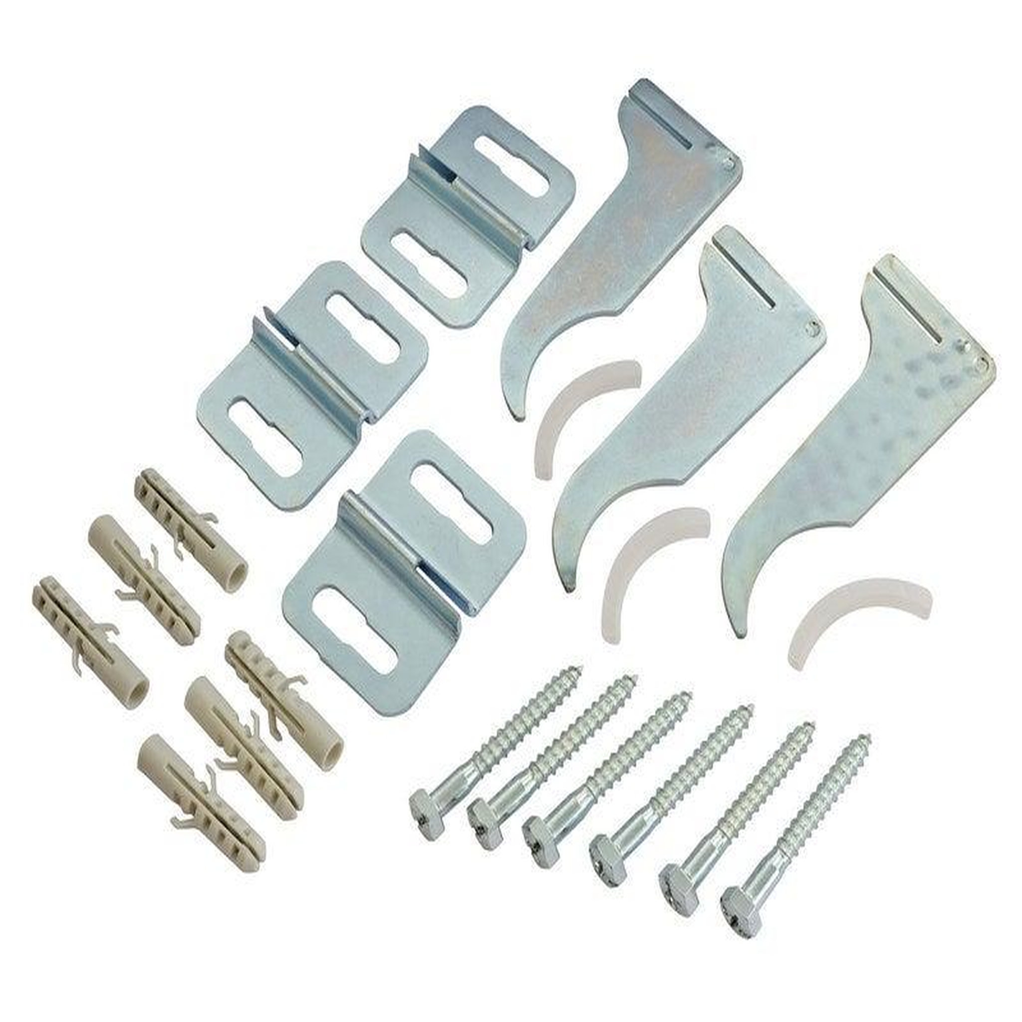 CENTRALE BRICO Jeu de 3 fixations pour radiateur aluminium